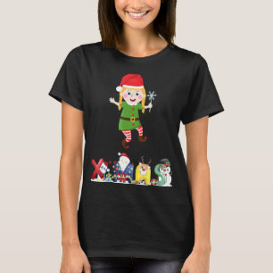 Santa's Elf Pajama Group Matching 2021 Helper 2 T-Shirt