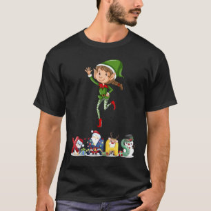 Santa's Elf Pajama Group Matching 2021 Helper 5 T-Shirt