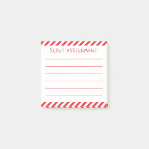 Santa's Elf Scout Assignment Post It Notes