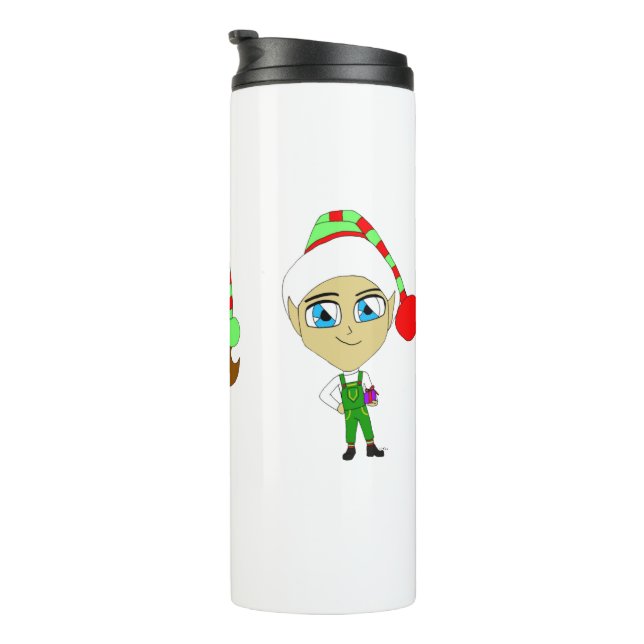 Santas elves    thermal tumbler (Rotated Right)