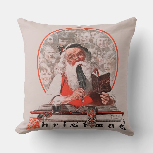 Santa's Expenses Cushion (Front)