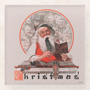 Santa's Expenses Glass Coaster