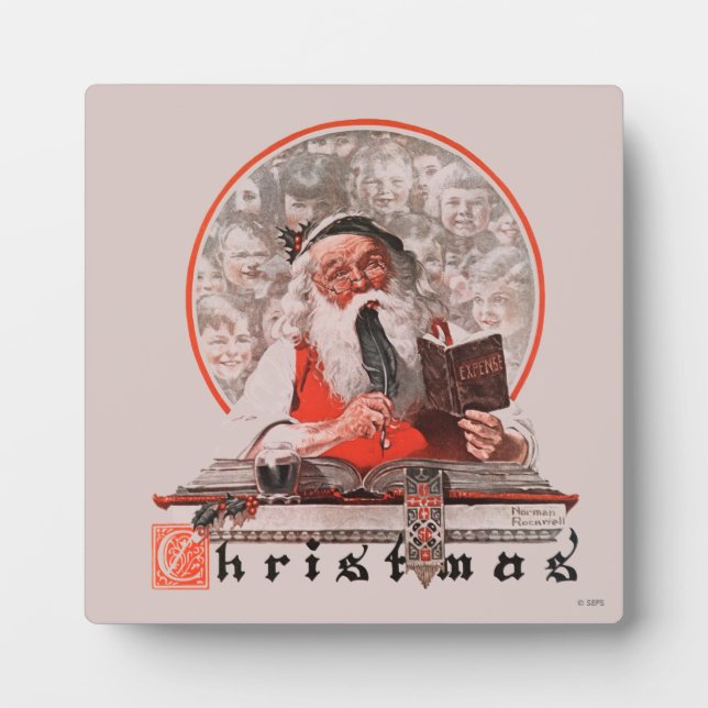 Santa's Expenses Plaque (Front)
