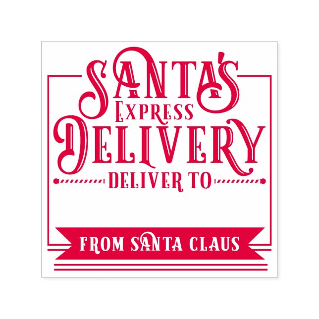 Santa's Express Delivery From Santa Christmas Self-inking Stamp (Design)