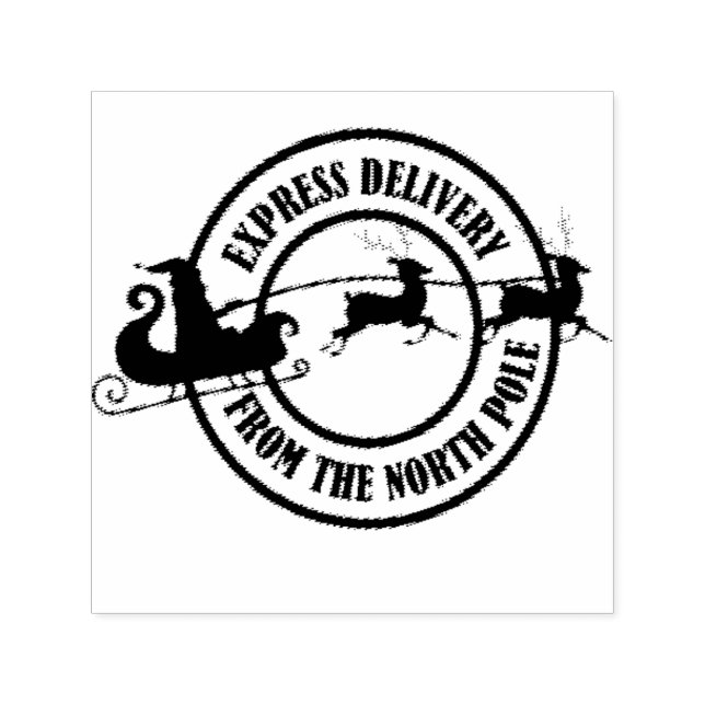 Santa's Express Delivery  Self-inking Stamp (Design)