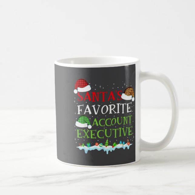 Santa's Favorite Account Executive Fun Christmas  Coffee Mug (Right)