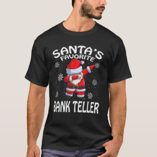 Santa's Favorite Bank Teller Christmas T-Shirt