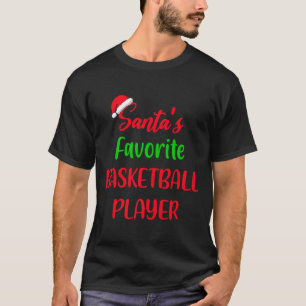 Santas favorite basketball player basketball chri T-Shirt