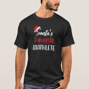 Santas Favorite Biathlete  Christmas Biathlon T-Shirt