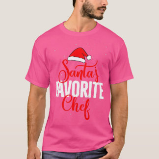 Santas favorite Chef Chef Christmas T-Shirt