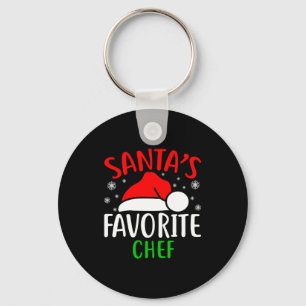 Santas Favorite Chef Funny Christmas Xmas Santa Lo Key Ring