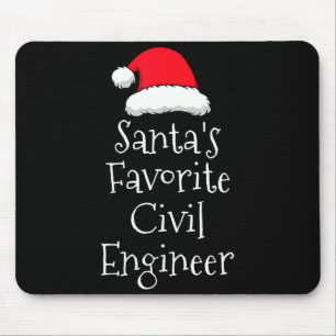 Santas Favorite Civil Engineer - Christmas Funny G Mouse Mat