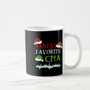 Santa's Favorite Cma Fun Christmas Medical Istant  Coffee Mug