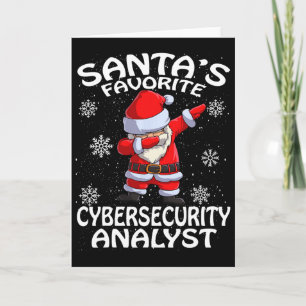 Santa's Favorite Cyber Security Analyst Christmas Card