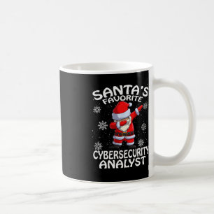 Santa's Favorite Cyber Security Analyst Christmas  Coffee Mug