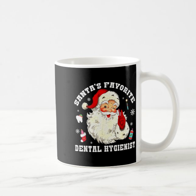 Santas Favorite Dental Hygienist Christmas Funny G Coffee Mug (Right)