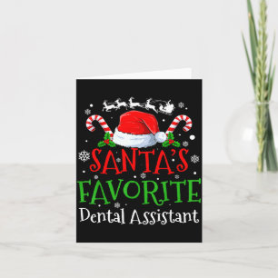 Santa's Favorite Dental Istant Christmas Party  Card
