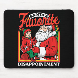 Santas Favorite Disapintment Funny Sarcastic Chris Mouse Mat