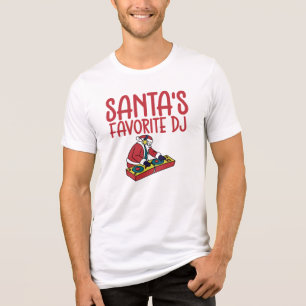 Santa's Favorite DJ Christmas Tri-Blend Shirt