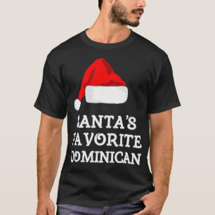 Santa's Favorite Dominican Gift Christmas Funny T-Shirt