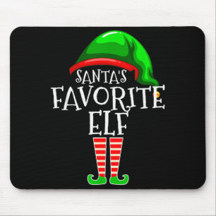 Santa's Favorite Elf Group Matching Family Christm Mouse Mat