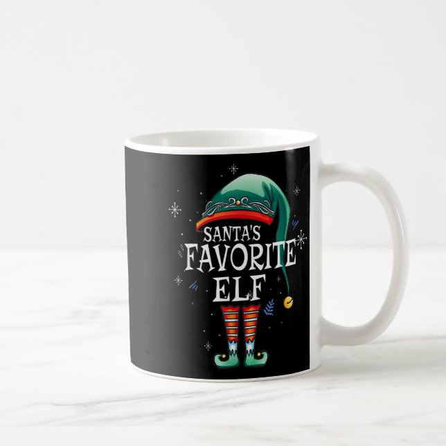 Santa's Favorite Elf The Matching Elf Family For C Coffee Mug (Right)