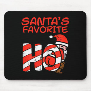 Santas Favorite Funny Naughty Adult Christmas Xmas Mouse Mat