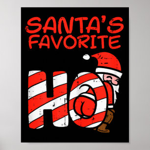 Santas Favorite Funny Naughty Adult Christmas Xmas Poster