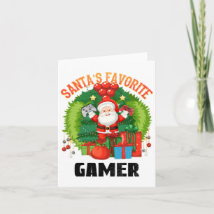 Santas Favorite Gamer, Gaming This Christmas Card