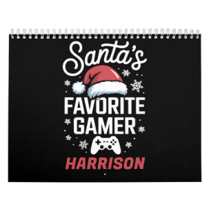 Santa's Favorite Gamer Personalized Gaming Xmas Calendar