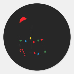 Santa's Favorite Helper Funny Christmas Classic Round Sticker