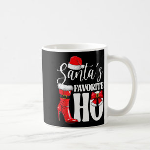 Santa's Favorite Ho Christmas Lights Merry Christm Coffee Mug