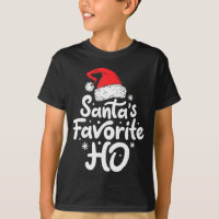 Santa's Favorite Ho Funny Christmas Women Xmas San