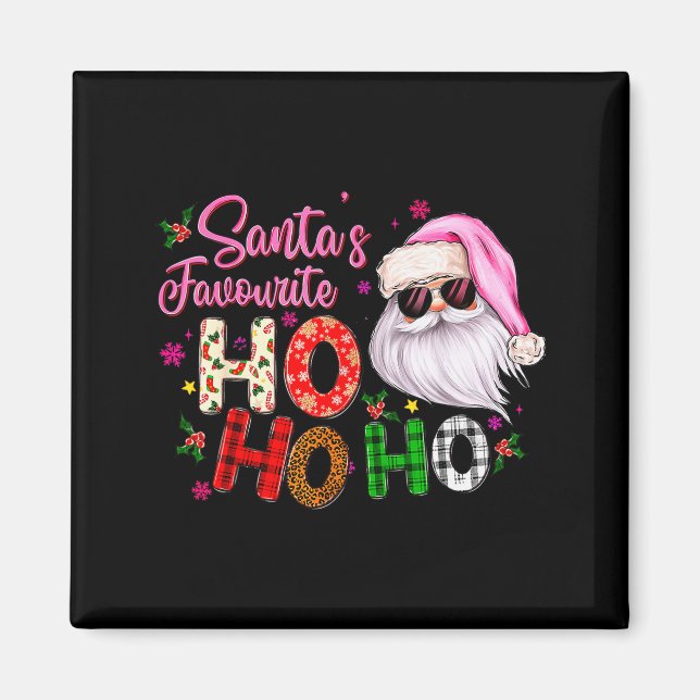 Santa's Favorite Ho Ho Ho Santa Claus Nk Christmas Magnet (Front)