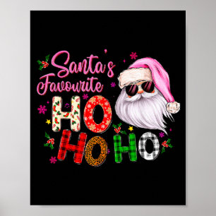 Santa's Favorite Ho Ho Ho Santa Claus Nk Christmas Poster
