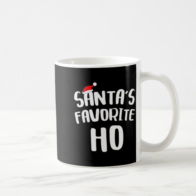 Santa's Favorite Ho Long Sleeve Shirt Funny Christ Coffee Mug (Right)