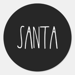 Santas Favorite Ho Santa For Men Couples Christmas Classic Round Sticker