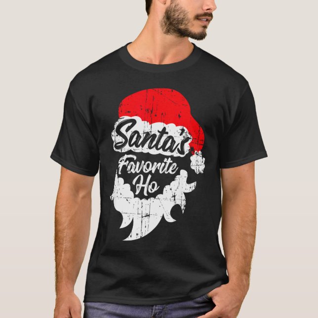 Santas Favorite Ho Shirt Funny Adult Girl Christma (Front)