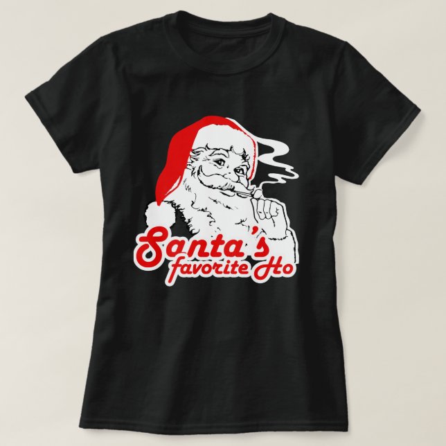 SANTA'S FAVORITE HO T-Shirt (Design Front)