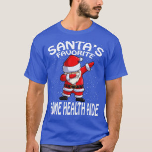 Santas Favorite Home Health Aide Christmas T-Shirt