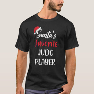 Santas Favorite Judo Player   Christmas Judo   T-Shirt