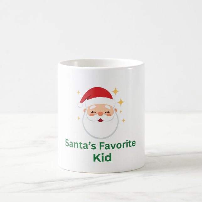 santas favorite kid mug kids christmas mug cute sa (Center)