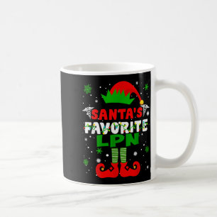 Santa's Favorite Lpn Funny Christmas  Coffee Mug
