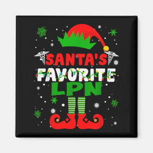 Santa's Favorite Lpn Funny Christmas  Magnet