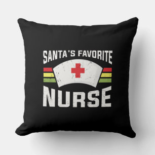 Santa's Favorite Nurse Cushion