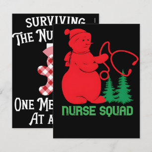Santa's Favorite Nurse Professional Funny Christma Holiday Postcard
