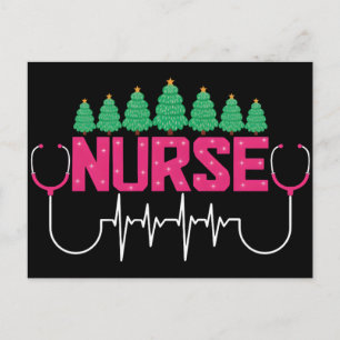 Santa's Favorite Nurse Professional Funny Christma Postcard