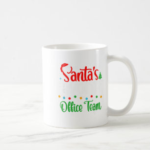 Santa's Favorite Office Team Christmas Lights Sant Coffee Mug