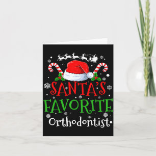Santa's Favorite Orthodontist Christmas Party  Card
