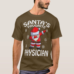 Santa's Favorite Physician Christmas  T-Shirt